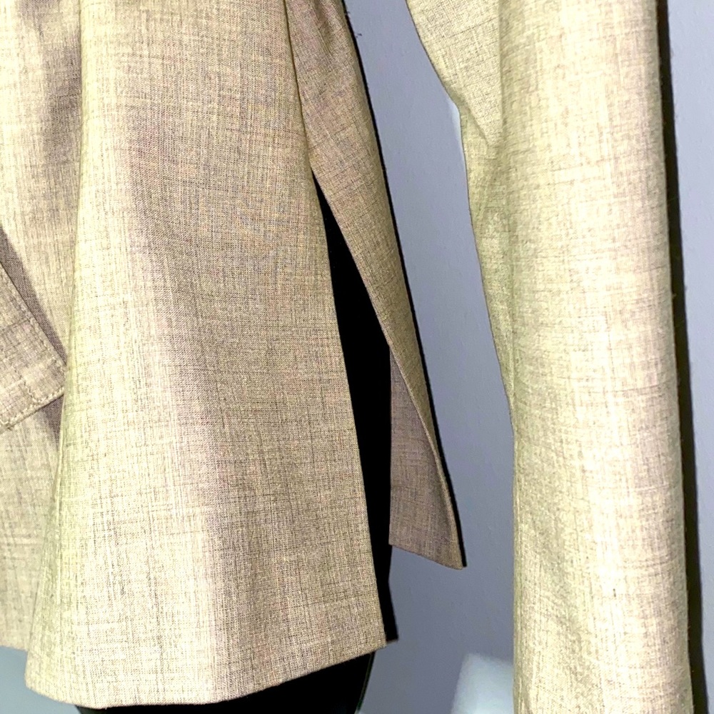 Isaac Mizrahi Tan Button Down Jacket Size 12 - image 7